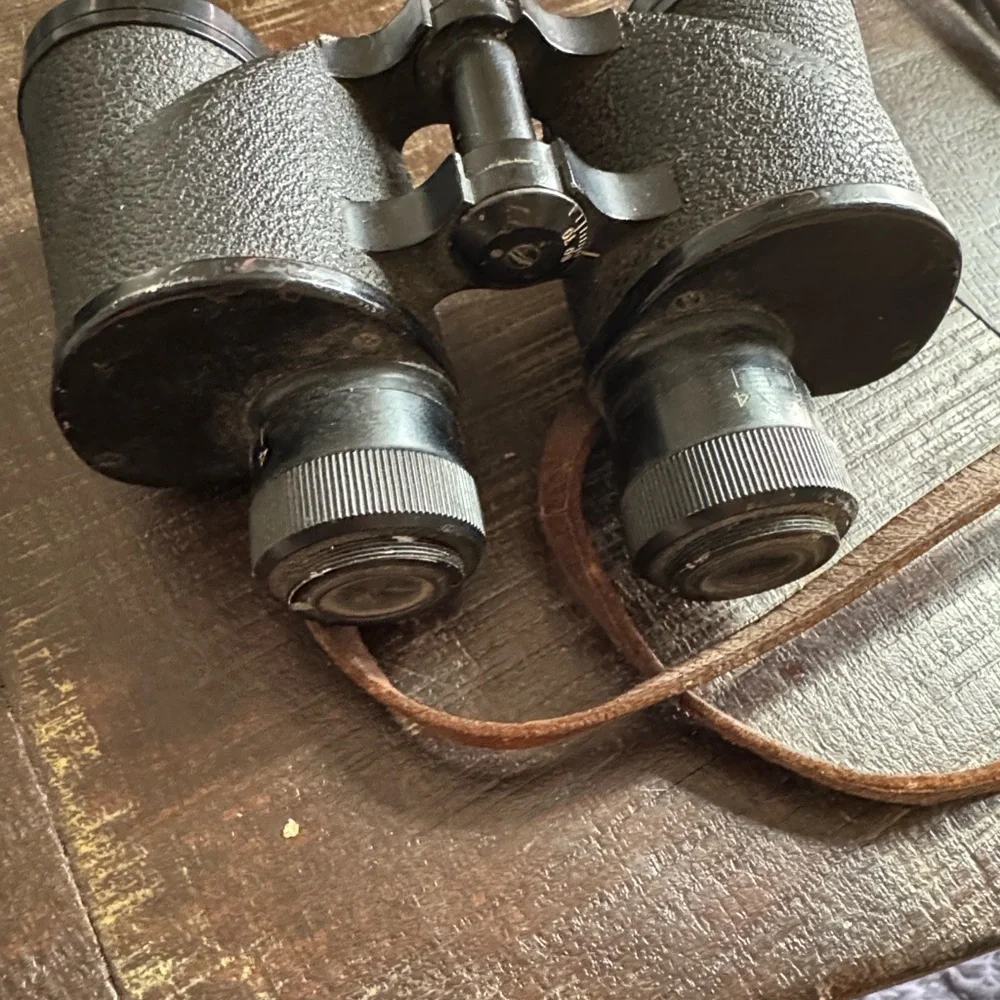 Vintage WWII military binoculars